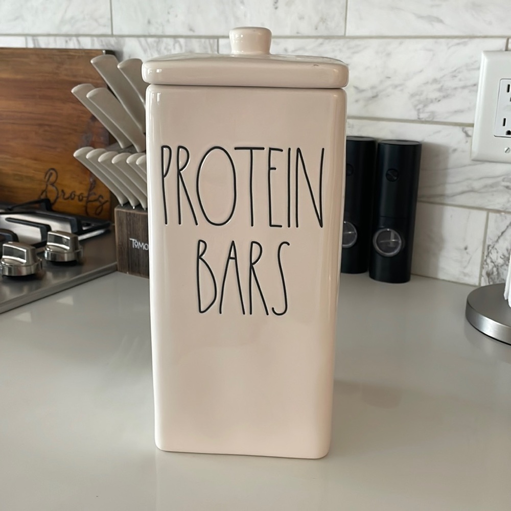 Large Rae Dunn, protein canister